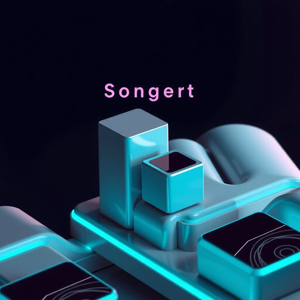 Abstract geometric tech background