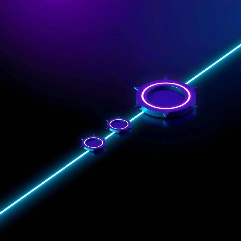 Workflow visualization showing connected process steps